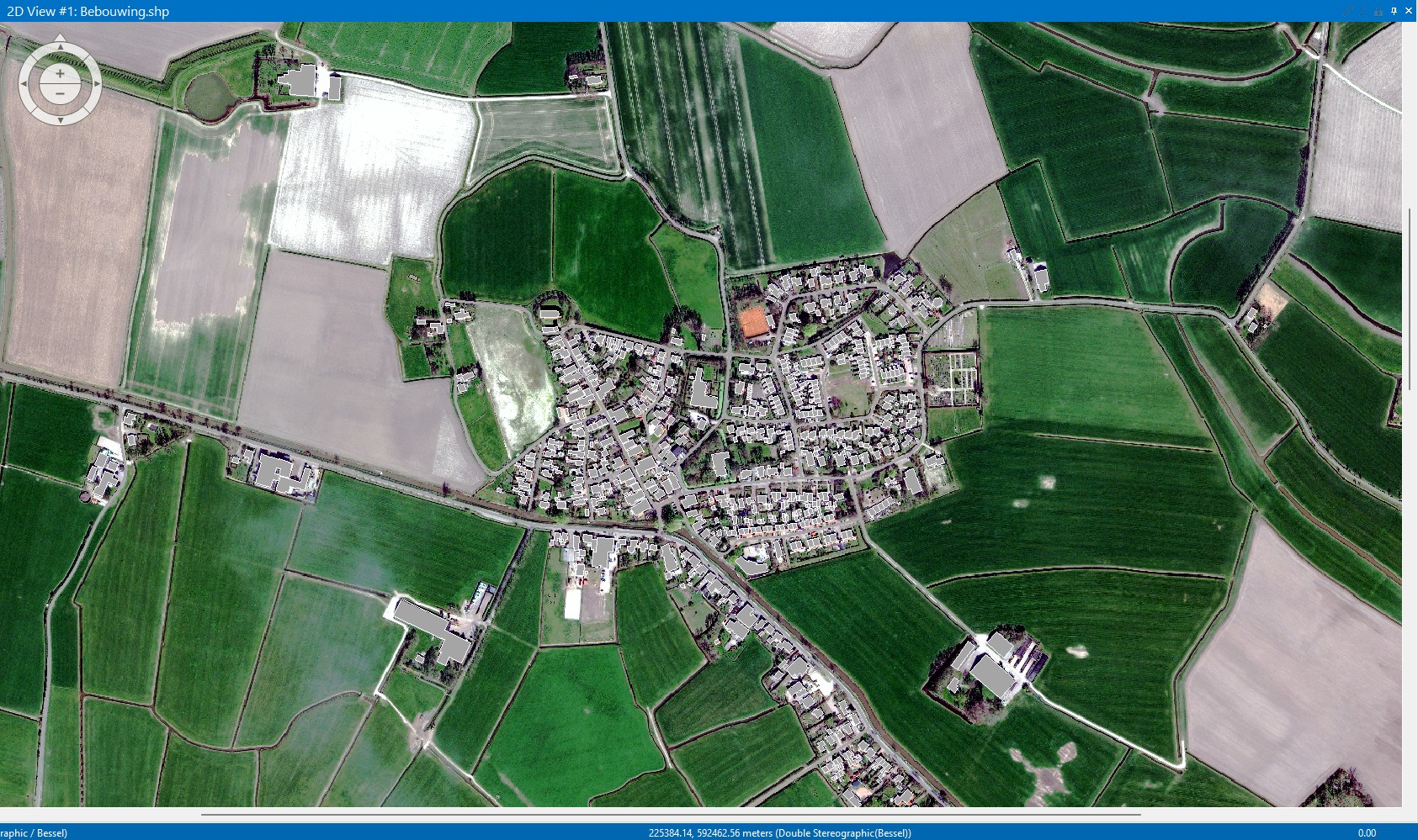 Remote sensing: Multispectrale opname 30 cm resolutie van Ezinge.
